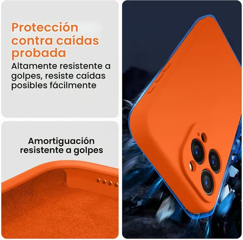 Vista 4 de FireNova Funda diseñada para iPhone 15 Pro Max, funda de teléfono de silicona mejorada [protección de cámara] con [2 protectores de pantalla], forro