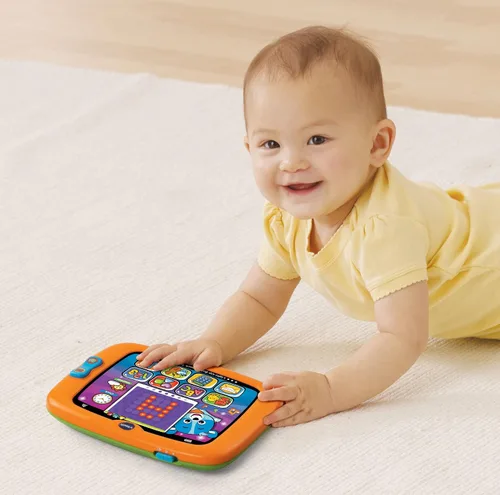 Vista 3 de VTech Tableta táctil para bebé iluminada, naranja