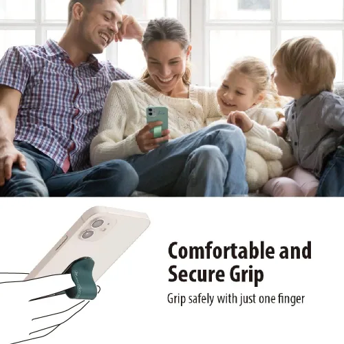 Vista 3 de MOMO STICK Flatstick, soporte de correa de agarre para teléfono celular para mano, soporte para teléfono celular, nuevo agarre delgado para selfie
