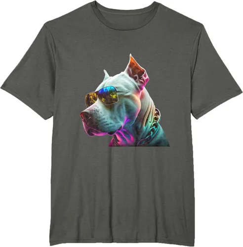 Vista 5 de Dogo Argentino Dogs Dogo Argentinos Camiseta, Negro