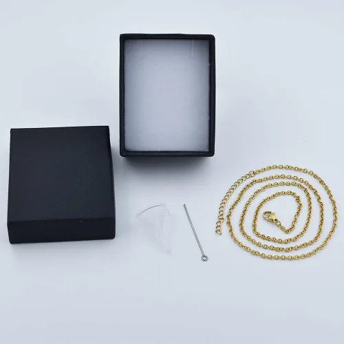 Vista 4 de Joyería de cremación de corazón pequeño para cenizas de acero inoxidable 316L colgante de urna conmemorativa personalizada joyería de recuerdo