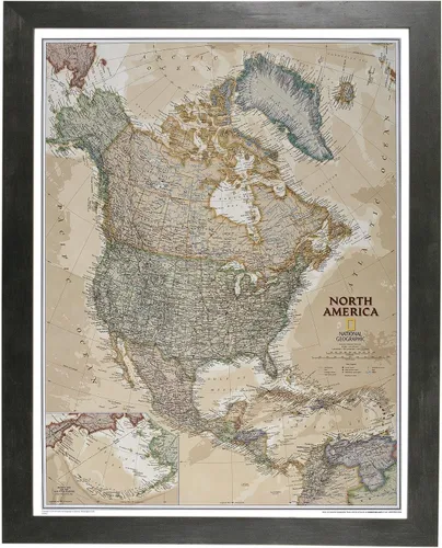 Vista 8 de Push Pin Travel Maps Pósteres e impresiones personalizables – Gris granero – Mapa de pines enmarcado personalizado, llega listo para colgar con 150