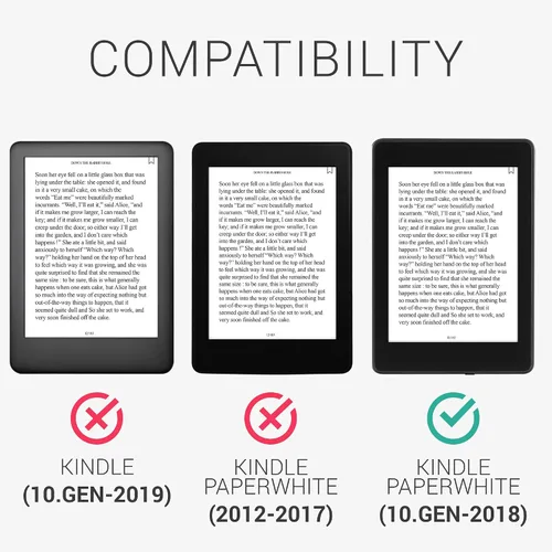 Vista 6 de kwmobile Funda compatible con Amazon Kindle Paperwhite (10.Gen - 2018) - Funda para lector electrónico - Esquema de viaje rosa polvoriento