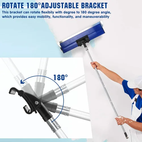 Vista 4 de Herramienta de soporte de mango de cuchilla, compatible con la herramienta ProSkim Blade Drywall, soporte ajustable de 180° herramienta de soporte
