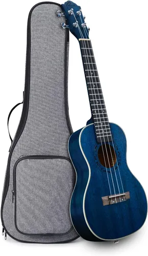 Vista 15 de Ranch - Ukulele profesional, de madera, kit de ukelele con 12 lecciones en línea gratis 15% Longer Sustain, Warmer Woodier Tone, Sapele &