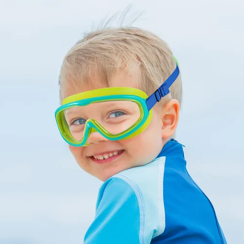 Vista 7 de Kids Goggles Swimming 4-7,Kids Goggles Fabric Strap,Wide View Swimming Goggles for Toddler