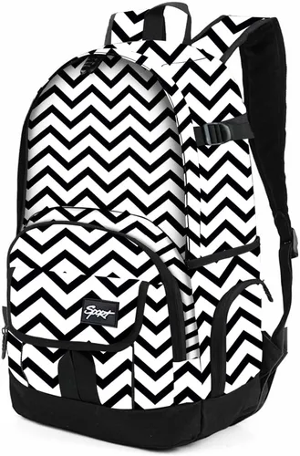 Vista 28 de Mochila escolar estilo Rickyh, mochila de viaje para hombres y mujeres, mochila ligera con compartimento para portátil, Tamaño único