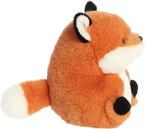 Vista 3 de Aurora® Round Rolly Pet™ Finley Fox™ - Adorable compañero - Diversión sobre la marcha, naranja, 5 pulgadas