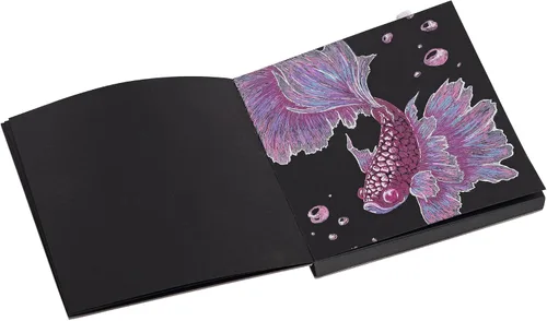 Vista 5 de SoHo Urban Artist Cuaderno de bocetos de ladrillo para bocetos, dibujos, lápices de colores, grafito y más, color negro, 5.5 x 5.5 pulgadas
