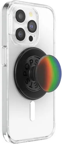 Vista 34 de Agarre para teléfono PopSockets con soporte expansible, agarre adhesivo - aluminio negro