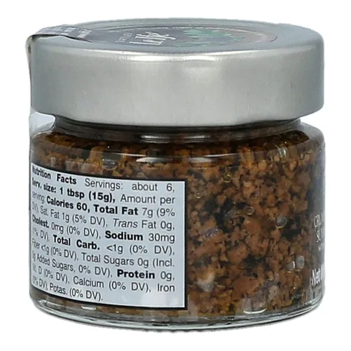 Vista 5 de Le Ife Crumbs of Black Summer Truffles en aceite de oliva virgen extra, guarnición gourmet de lujo para carne, pescado, pasta, vegetariana, vegana