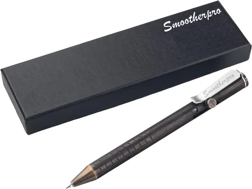 Vista 7 de SMOOTHERPRO Bolígrafo de acción de perno de latón macizo, compatible con Natural