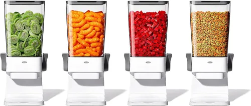 Vista 9 de Dispensador de cereales OXO Good Grips para encimera erfect for cereal, oatmeal, snacks. One-handed dispensing. Airtight dual-seal freshness.