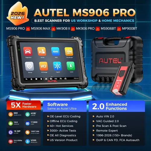 Vista 3 de Autel Escáner MaxiSys MS906 PRO, 2026 MS906PRO Igual que MS906MAX, 2.0 de MS908S MS906BT, Lite de Elite II PRO, DoIP CAN FD, servicio 36+, 3000+