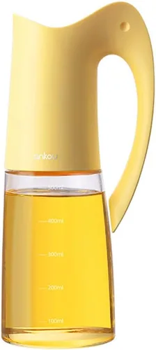 Vista 8 de Dispensador de aceite de vidrio y rociador de aceite para cocina de cocina, juego de rociador dispensador de aceite de oliva, botella de spray