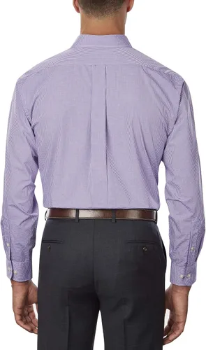 Vista 3 de Van Heusen v0225Mens manga larga Yard Gingham Check teñido