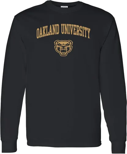 Vista 89 de NCAA oficial de College – University Team Color Arco Logo Manga Larga