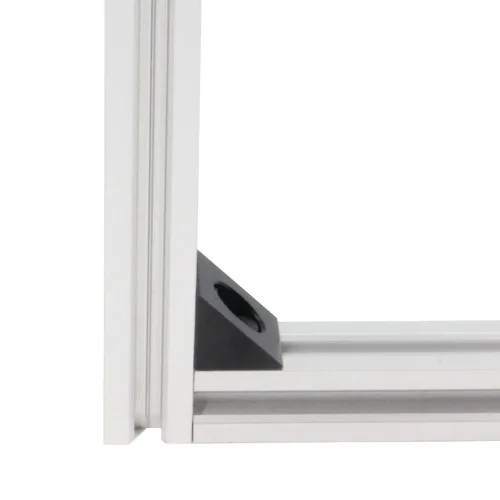 Vista 8 de Soporte de esquina angular de aluminio 2020 con tornillos M5x10mm y tuercas en T para perfil de extrusión de aluminio de la serie 2020 de 0.236 in