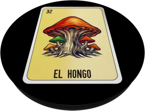 Vista 2 de El Hongo Mexican Slang Chicano Bingo Cards PopSockets Adhesive PopGrip