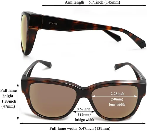 Vista 3 de yodo Gafas de sol ajustadas con lentes polarizadas para hombres y mujeres