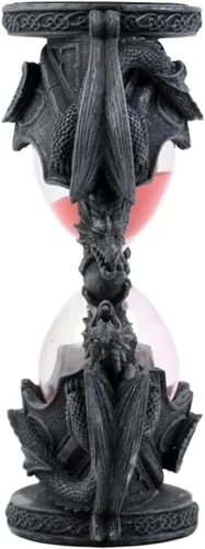 Vista 2 de Ebros Gift Invertible Gótico Cuatro Elementales Dragones Arena Temporizador Estatuilla Dragón Reloj de Arena Calabozos y Dragones Fantasía Mítica