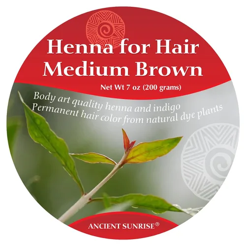 Vista 2 de Ancient Sunrise Henna para el cabello castaño medio kit henna natural para cabello PPD color de pelo libre