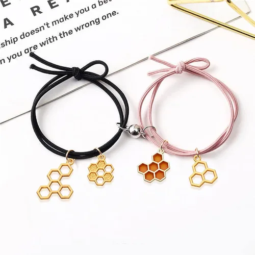Vista 5 de BronaGrand 50 dijes esmaltados de nido de abeja de aleación de abeja con parte trasera abierta, bisel colgante para collar, pulsera, manualidades