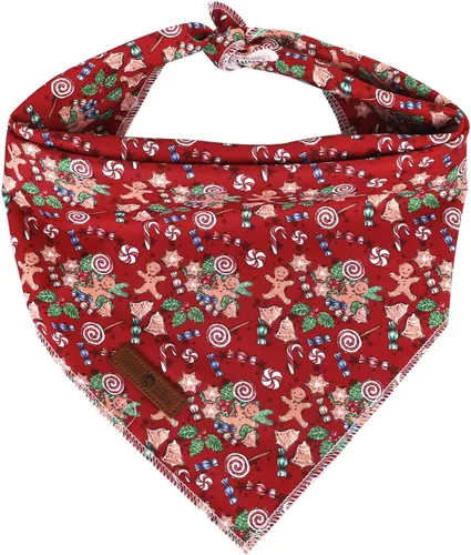 Vista 37 de Lionet Paws Bandana de Acción de Gracias para perro, lavable, de algodón, pañuelo triangular, pañuelo de pavo para perros pequeños, medianos