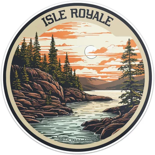 Vista 47 de Acadia National Park - Adhesivo de vinilo impermeable para exteriores, 3 pulgadas
