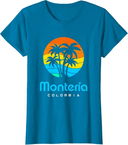 Vista 70 de Camiseta Montería Colombia, Negro