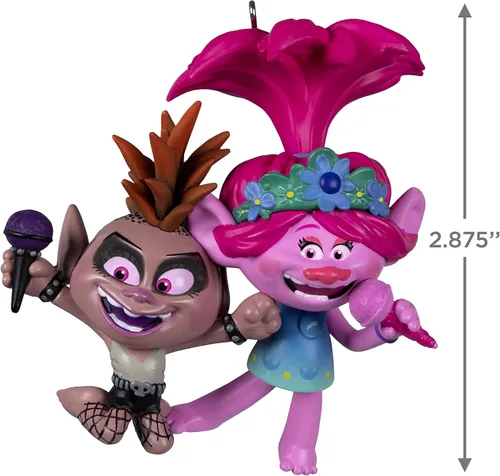 Vista 5 de Hallmark Keepsake Adorno de Navidad 2022, DreamWorks Trolls Friendship Rocks