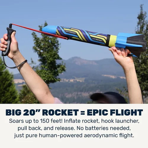 Vista 3 de Airo Rocket™ - Lanzacohetes inflable para niños - Se eleva 150 pies