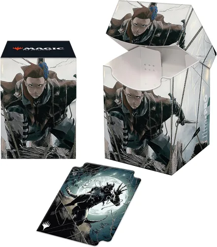 Vista 2 de Ultra Pro - Magic: The Gathering Commander Innistrad Midnight Hunt Suspicious Stowaway Protector de caja de 100+ cartas, protección definitiva