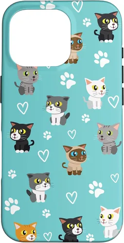 Vista 20 de Funda para iPhone 16 Cat Meow Kitten Kawaii Design Cat Mom