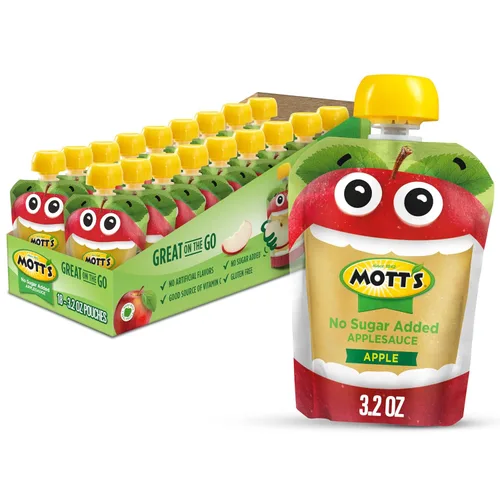 Vista 28 de Mott's Puré de manzana y canela, bolsas transparentes de 3.2 onzas, paquete de 20
