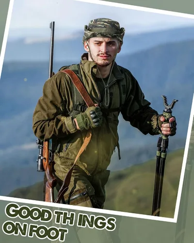 Vista 5 de Coume 6 sombreros de safari Boonie a granel de ala ancha para hombres y mujeres, gorra de camuflaje Boonie para safari militar senderismo