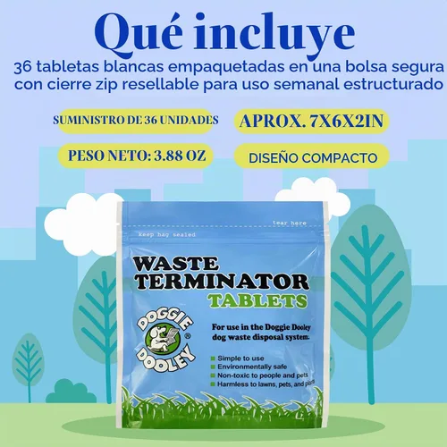 Vista 5 de Doggie Dooley 36 pastillas de desecho, color blanco