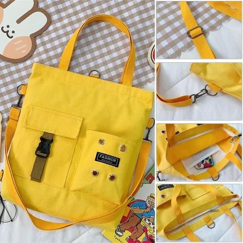 Vista 5 de Bolsas de mensajero para mujer y mujer lona de viaje impermeables cruzadas