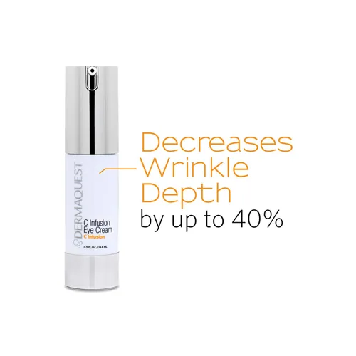Vista 4 de DermaQuest C Infusion Crema revitalizante hidratante para ojos, reductor de bolsas para ojos, tratamiento de hinchazón de ojos y crema debajo