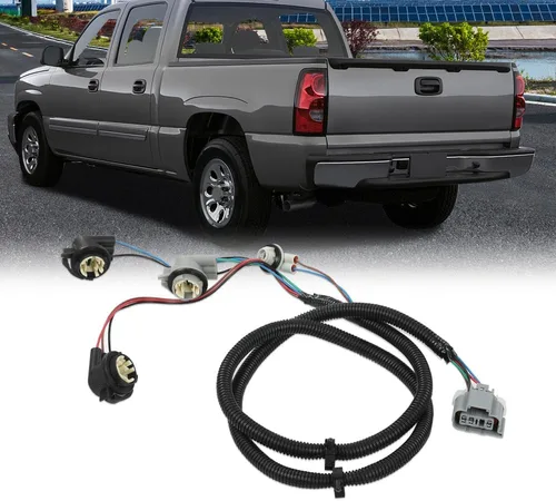 Vista 9 de PIT66 Arnés de cableado de luz trasera, controlador izquierdo compatible con Chevy Silverado 1500 1500HD 2500HD 3500 2003-2007 16531401