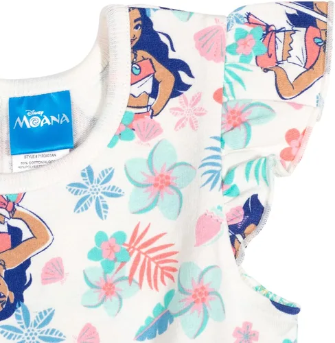 Vista 5 de Disney Princesa Moana Mulan Ariel Cenicienta Belle Mameluco infantil a niño grande