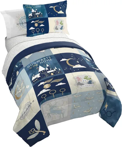 Vista 49 de Jay Franco Disney Lilo and Stitch - Juego de edredón tamaño Twin, ropa de cama de 5 piezas, incluye juego de sábanas y fundas de almohada, ropa