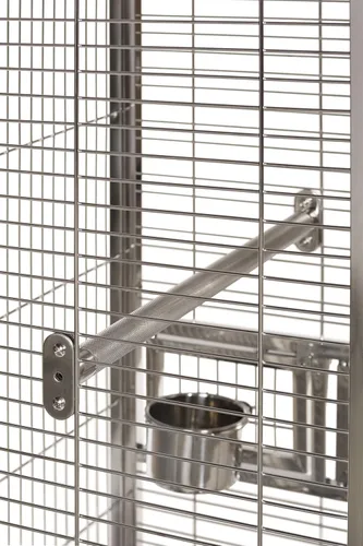 Vista 5 de Prevue Pet Products Pequeña jaula para pájaros de acero inoxidable