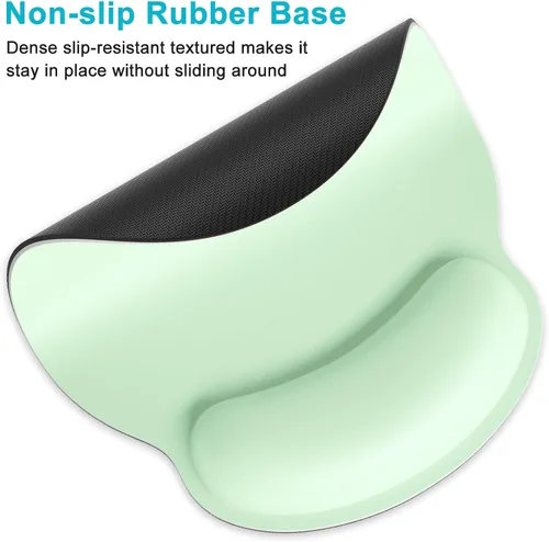 Vista 4 de Dapesuom Alfombrilla de mouse ergonómica con soporte de muñeca, cómodo reposamuñecas de espuma viscoelástica para facilitar el alivio del dolor