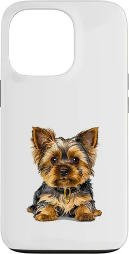 Vista 10 de Adorable Yorkshire Yorkie Terrier Puppy Yorky Funda para iPhone 16