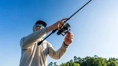 Vista 10 de Abu Garcia Combo de carrete giratorio y caña de pescar Max SX