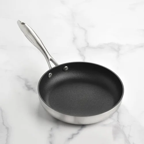 Vista 5 de Scanpan CX+ - Sartén antiadherente Stratanium Plus de 8 pulgadas, acero inoxidable de 5 capas