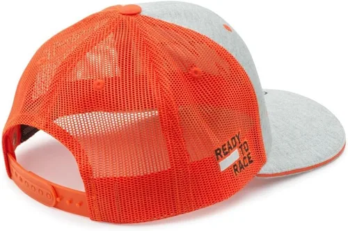 Vista 2 de Gorra de camionero original KTM Outline (naranja) exclusivamente por Yupoong Flexfit EMEI, Naranja