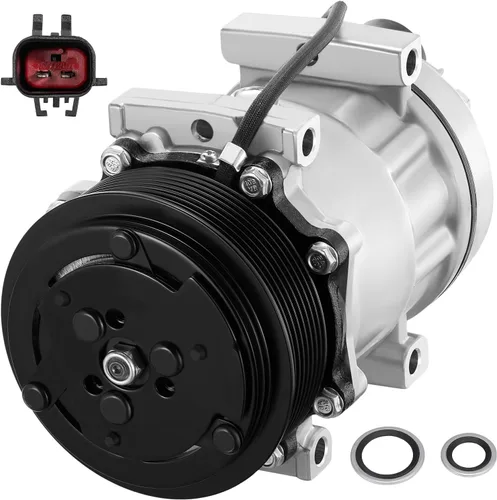 Vista 27 de BDFHYK 58553 Compresor de aire acondicionado con embrague compatible con Dodge 1994 1995 Dakota Ram 1500 2500 3500, reemplaza 2004359, 271300, 4359