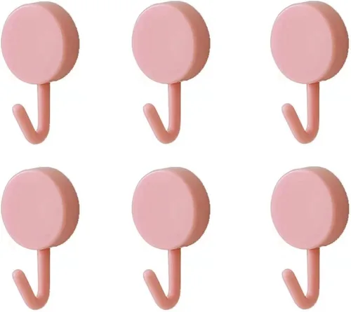 Vista 9 de Paquete de 6 ganchos adhesivos, bonitos ganchos para llaves para decoración de pared, para colgar sombrero, toalla, llave, gancho de toalla
